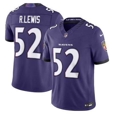 Baltimore Ravens Ray Lewis Nike Purple Vapor F.U.S.E. Stitched Retired Limited Jersey