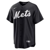 New York Mets Francisco Lindor Nike Black Replica Player Jersey