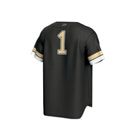 #1 Purdue Boilermakers GameDay Greats Lightweight Collegiate Baseball Fashion Jersey - Black