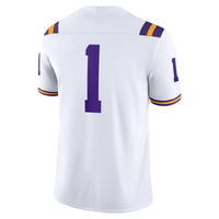 #1 LSU Tigers Nike Game Jersey - White