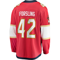Florida Panthers Gustav Forsling Fanatics Red Home Breakaway Player Jersey