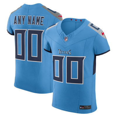 Tennessee Titans Nike Light Blue Team Vapor F.U.S.E. Elite Custom Jersey