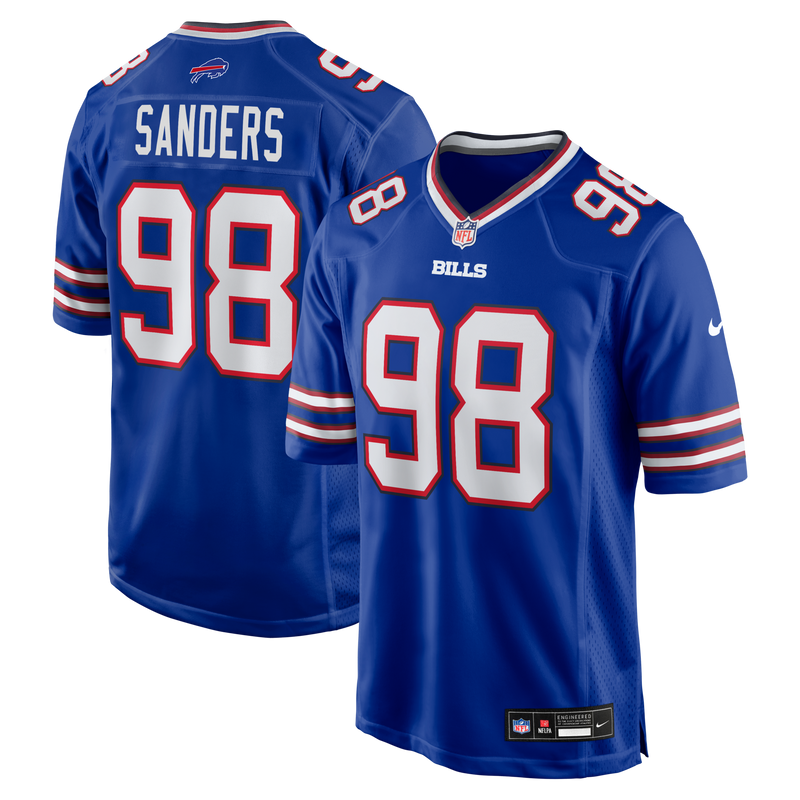 Buffalo Bills T.J. Sanders Nike Royal Team Game Jersey