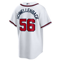 Atlanta Braves Spencer Schwellenbach Nike White Home Replica Jersey