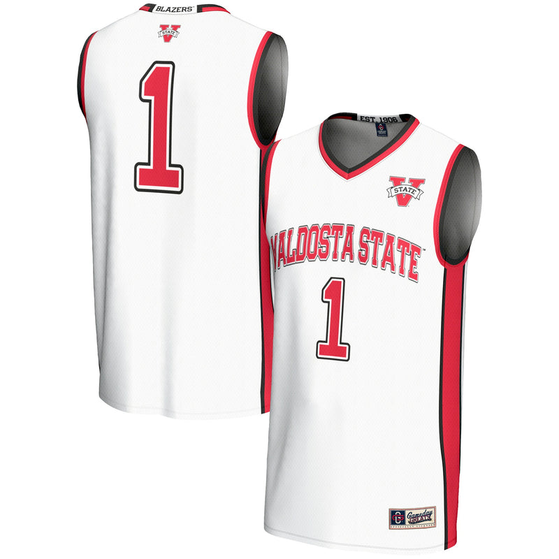 #1 Valdosta State Blazers GameDay Greats Lightweight Basketball Jersey - White