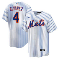 New York Mets Francisco Alvarez Nike White Replica Player Jersey