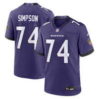 Baltimore Ravens John Simpson Nike Purple Team Game Jersey