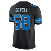 Detroit Lions Penei Sewell Nike Black Vapor F.U.S.E. Alternate Limited Jersey