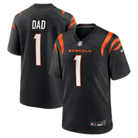 Cincinnati Bengals Number 1 Dad Nike Black Game Jersey