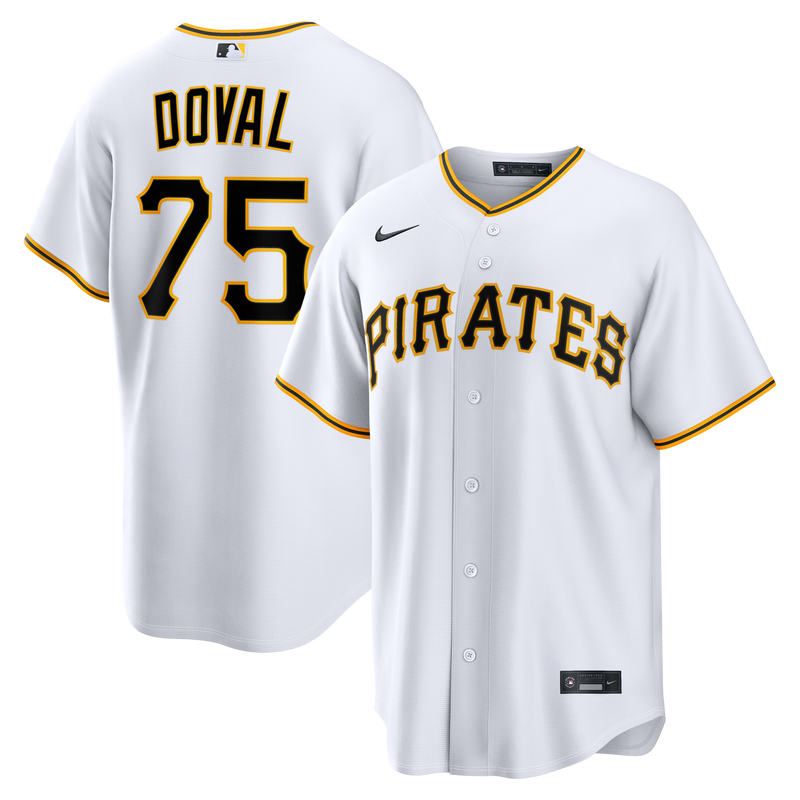 Pittsburgh Pirates Camilo Doval Nike White Home Replica Jersey