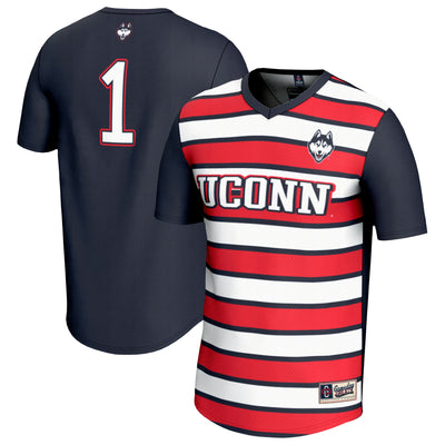 #1 UConn Huskies GameDay Greats Lightweight Soccer Fashion Jersey - Navy
