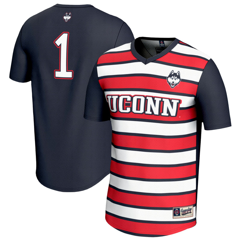 #1 UConn Huskies GameDay Greats Lightweight Soccer Fashion Jersey - Navy