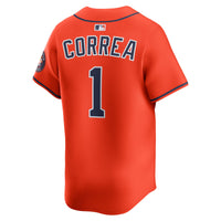 Houston Astros Carlos Correa Nike Orange Alternate Limited Player Jersey