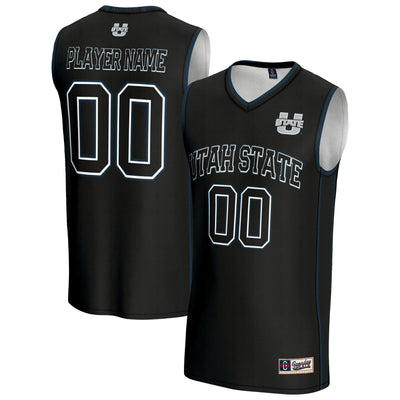 Utah State Aggies GameDay Greats NIL Pick-A-Player Lightweight Basketball Jersey - Black