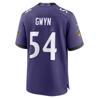 Baltimore Ravens Jovaughn Gwyn Nike Purple Team Game Jersey