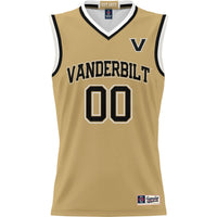 Vanderbilt Commodores GameDay Greats NIL Pick-A-Player Basketball Jersey - Gold