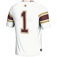 #1 Texas State Bobcats GameDay Greats Endzone Football Jersey - White