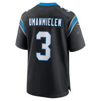 Carolina Panthers Princely Umanmielen Nike Black Team Game Jersey
