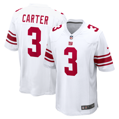 New York Giants Abdul Carter Nike White Game Jersey