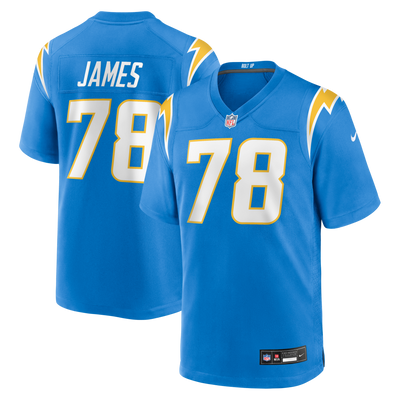 Los Angeles Chargers Andre James Nike Powder Blue Team Game Jersey