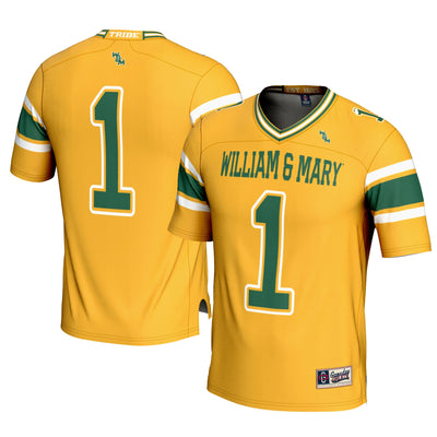 #1 William & Mary Tribe GameDay Greats Football Jersey - Gold