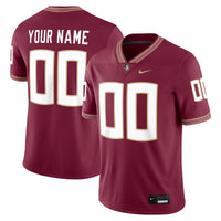 Florida State Seminoles Nike Custom Football Game Jersey - Garnet