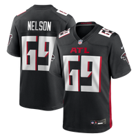 Atlanta Falcons Jack Nelson Nike Black Team Game Jersey