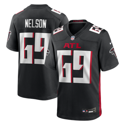 Atlanta Falcons Jack Nelson Nike Black Team Game Jersey