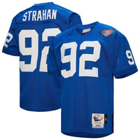 New York Giants 1994 Michael Strahan Mitchell & Ness Royal Authentic Throwback Retired Player Jersey