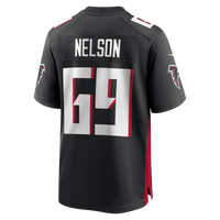 Atlanta Falcons Jack Nelson Nike Black Team Game Jersey