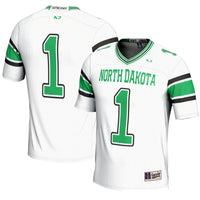 #1 North Dakota GameDay Greats Endzone Football Jersey - White