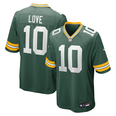 Green Bay Packers Jordan Love Nike Green Player Game Jersey