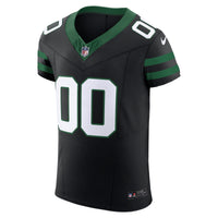 New York Jets Nike Legacy Black Alternate Vapor F.U.S.E. Elite Custom Jersey