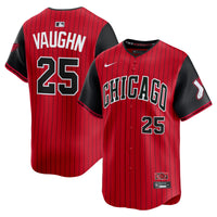 Chicago White Sox Andrew Vaughn Nike Red/Black 2025 City Connect Limited Player Jersey