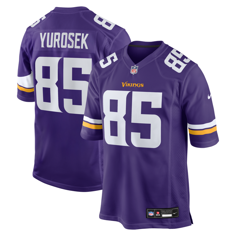 Minnesota Vikings Ben Yurosek Nike Purple Team Game Jersey