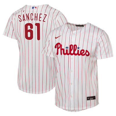 Male Philadelphia Phillies Cristopher Sánchez Nike White Home Replica Jersey
