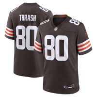 Cleveland Browns Jamari Thrash Nike Brown Team Game Jersey