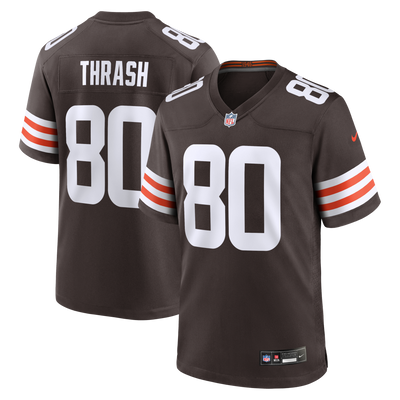 Cleveland Browns Jamari Thrash Nike Brown Team Game Jersey
