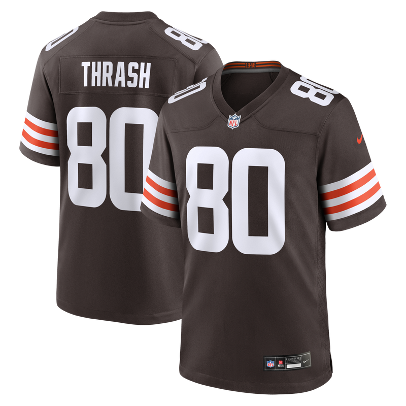 Cleveland Browns Jamari Thrash Nike Brown Team Game Jersey