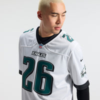 Philadelphia Eagles Saquon Barkley Nike White Game Jersey