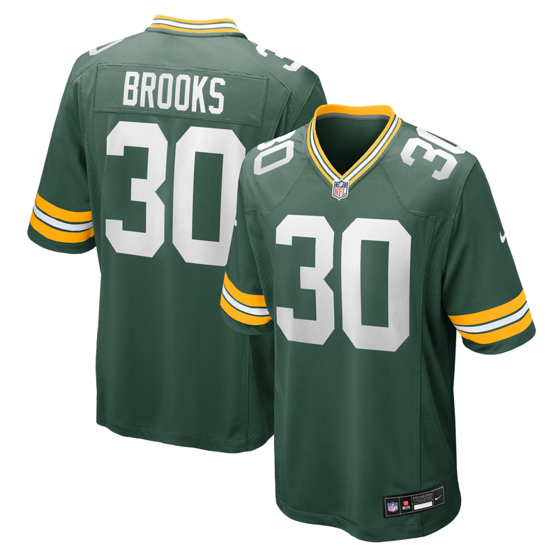 Green Bay Packers Chris Brooks Nike Green Team Game Jersey
