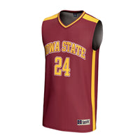 #24 Iowa State Cyclones GameDay Greats Lightweight Collegiate Basketball Fashion Jersey - Cardinal