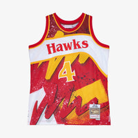 Atlanta Hawks Mitchell & Ness Spud Webb 1986 Hyper Hoops Swingman Jersey - Red
