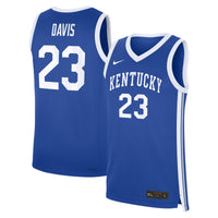 Anthony Davis Kentucky Wildcats Nike Road Replica Basketball Jersey - Royal