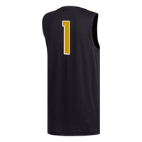 #1 Alabama State Hornets adidas Replica Basketball Jersey - Black