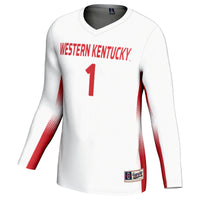 #1 Western Kentucky Hilltoppers GameDay Greats Lightweight Volleyball Jersey - White