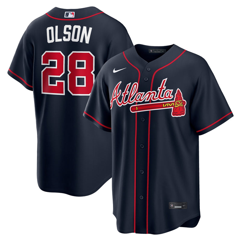 Atlanta Braves Matt Olson Nike Navy Alternate Replica Jersey