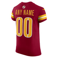 Washington Commanders Nike Burgundy Team Vapor F.U.S.E. Elite Custom Jersey