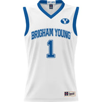 #1 BYU Cougars GameDay Greats Lightweight Basketball Jersey - White