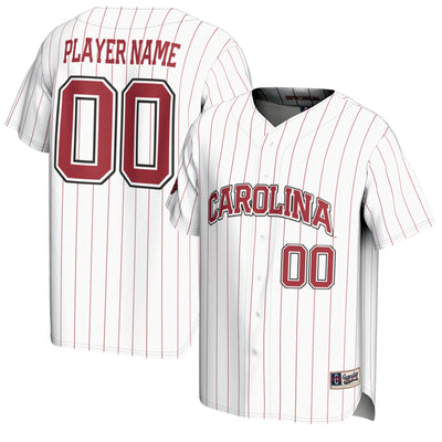 South Carolina Gamecocks GameDay Greats NIL Pick-A-Player Baseball Lightweight Jersey - White